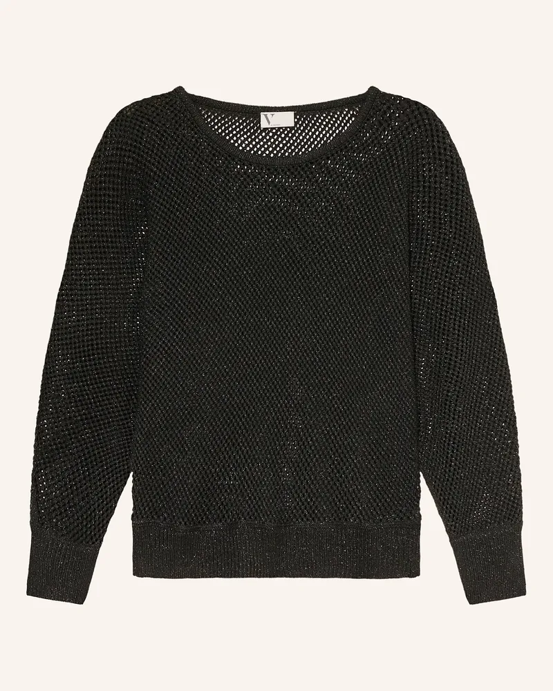 Vera Mont Pullover mit Glitzergarn Schwarz