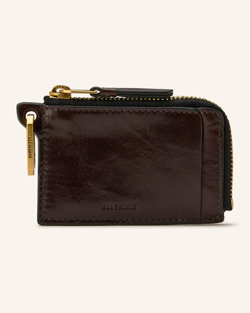 AllSaints Münzetui Dunkelbraun