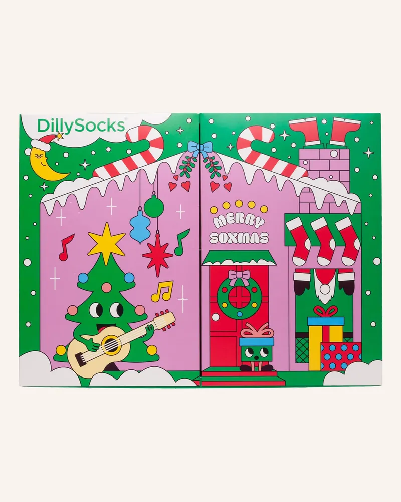 DillySocks Socken-Adventskalender ADVENTSKALENDER 2025 Schwarz