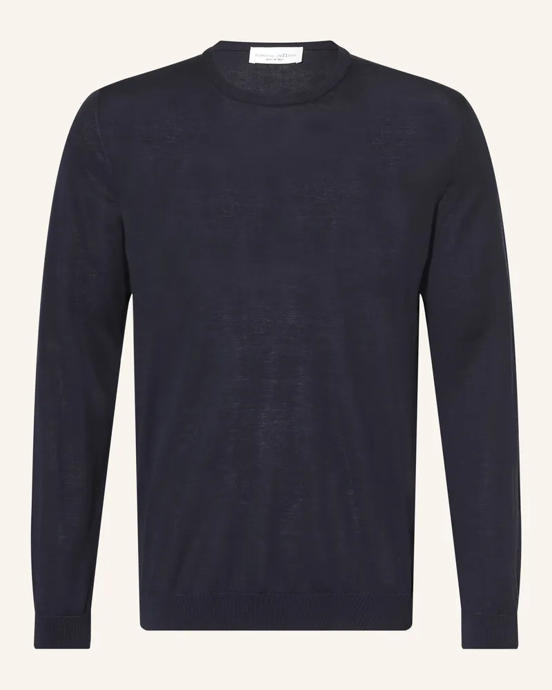 Roberto Collina Pullover blau Dunkelblau