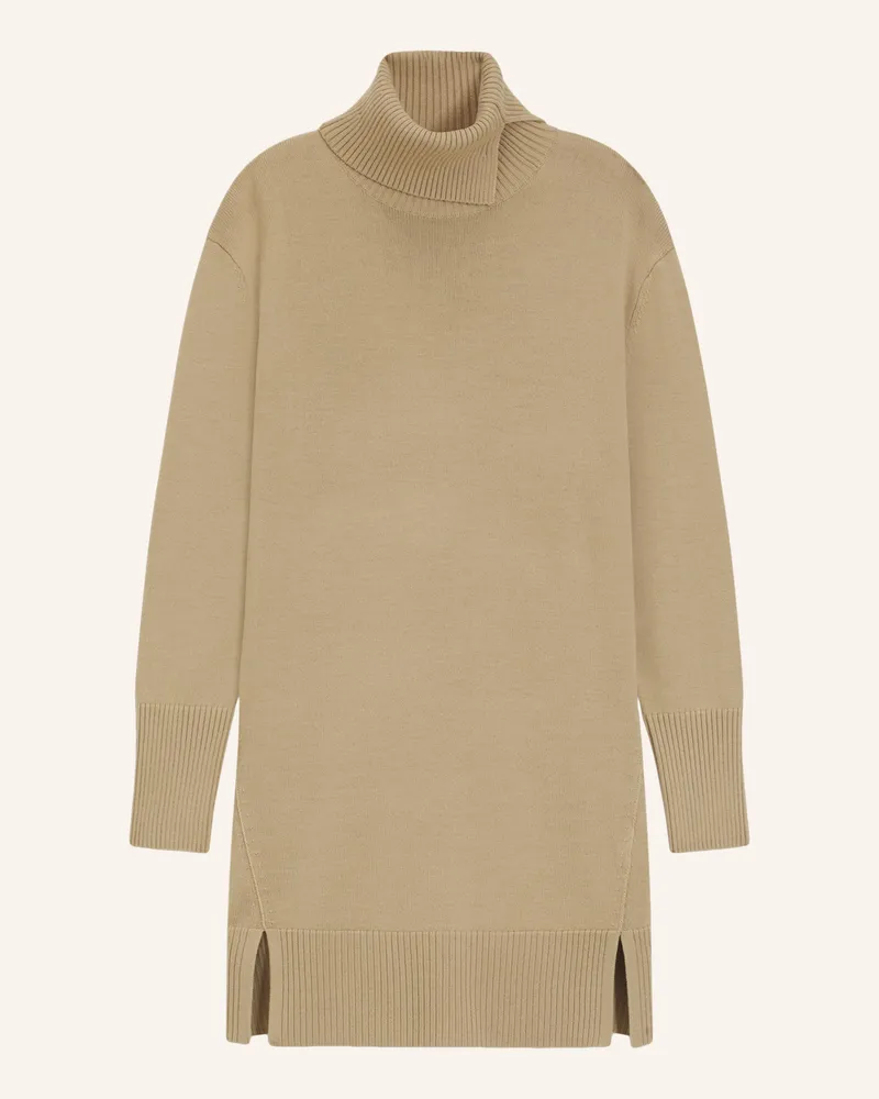 HUGO BOSS Gestricktes Kleid C_FERINGATESSA Relaxed Fit Braun