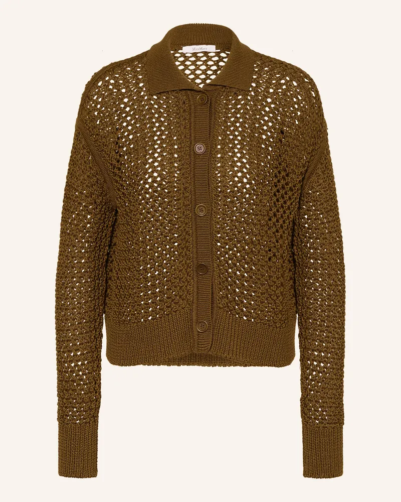 Max Mara Strickjacke Film gruen Khaki
