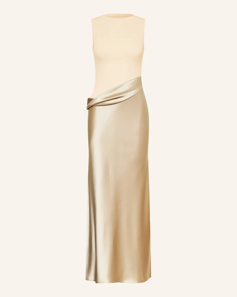 Nanushka Kleid COBEE im Materialmix Dune