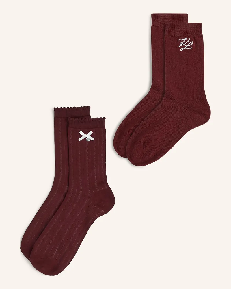 Karl Lagerfeld Socken rot Dunkelrot