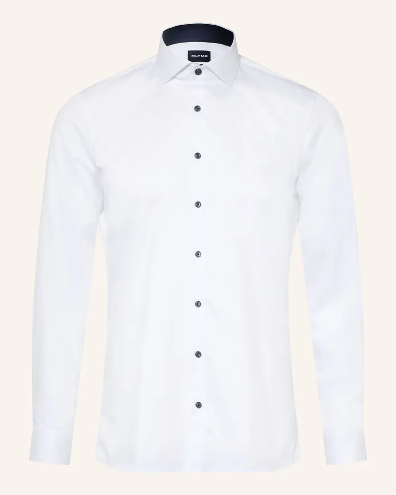 Olymp Hemd Luxor Super Slim weiss Weiss
