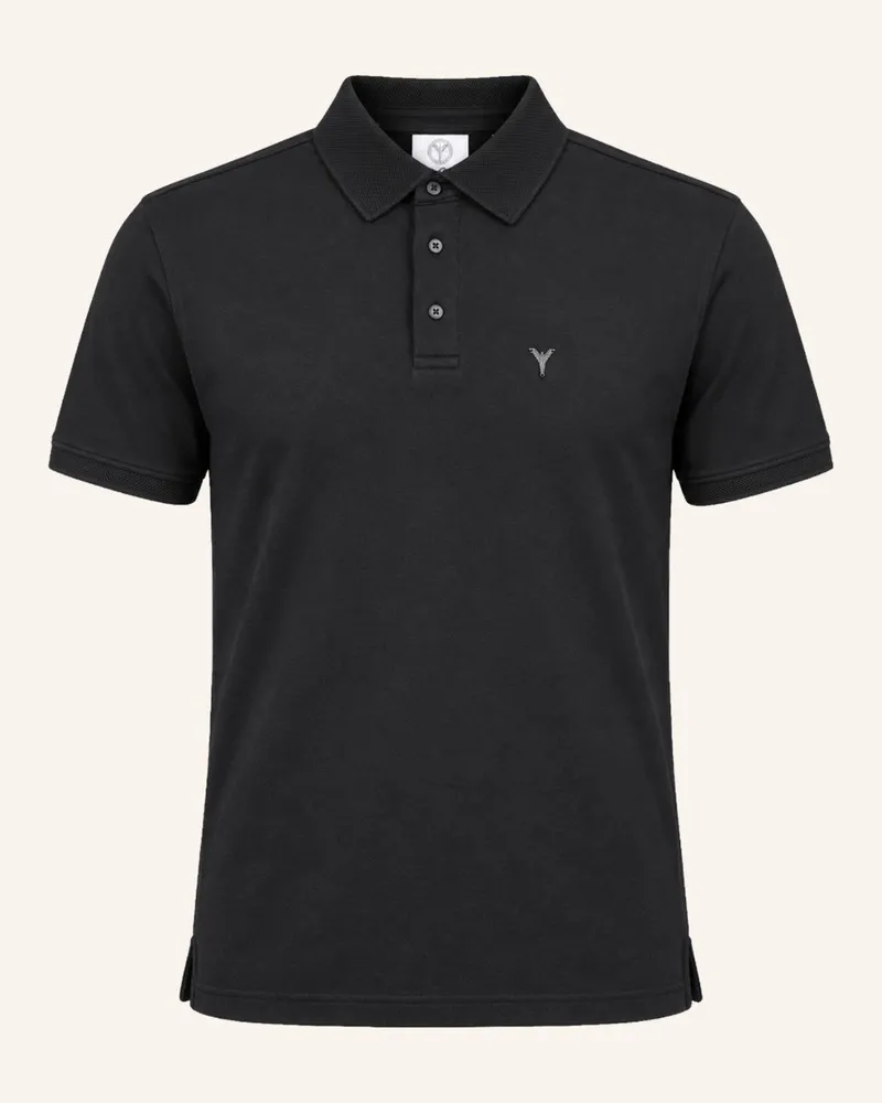 Carlo Colucci Poloshirt - Carlos Classic Franer schwarz Schwarz