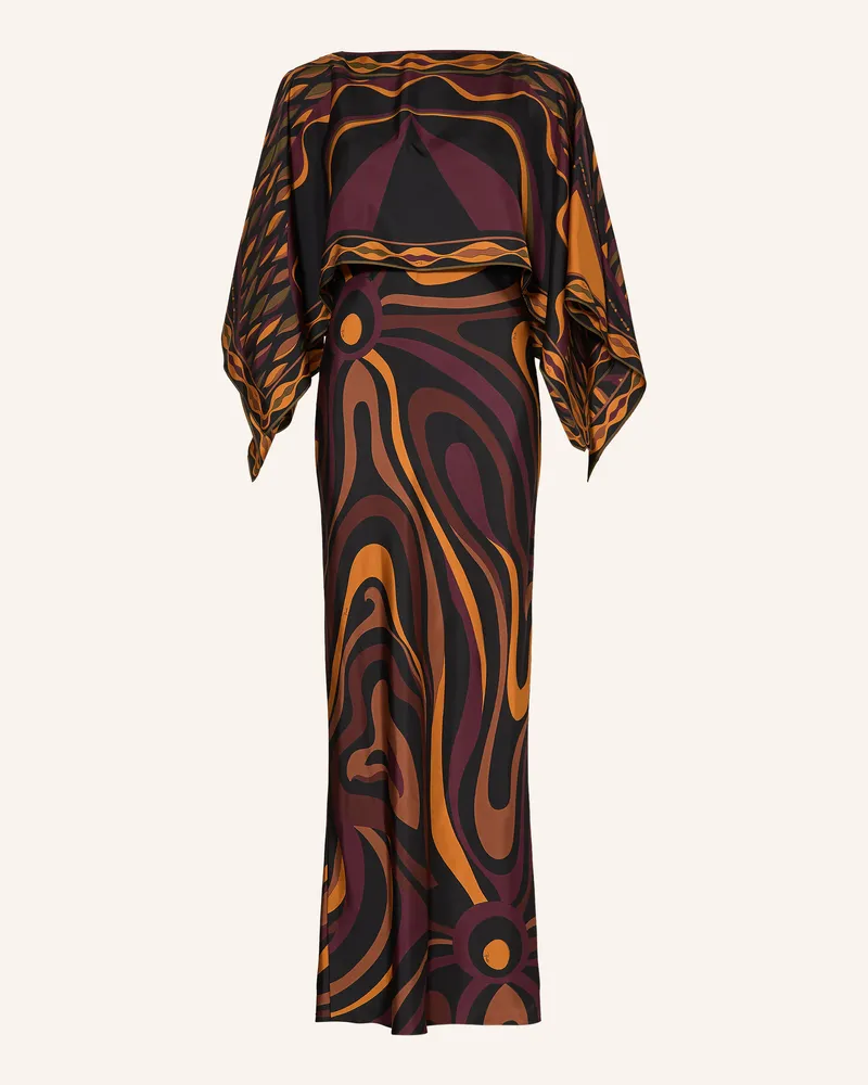 Emilio Pucci 2-In-1-Kleid Aus Seide rot Schwarz
