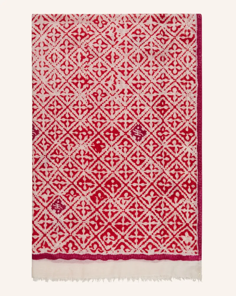 Friendly Hunting Cashmere-Schal EYES OF MARAKECH Dunkelrot