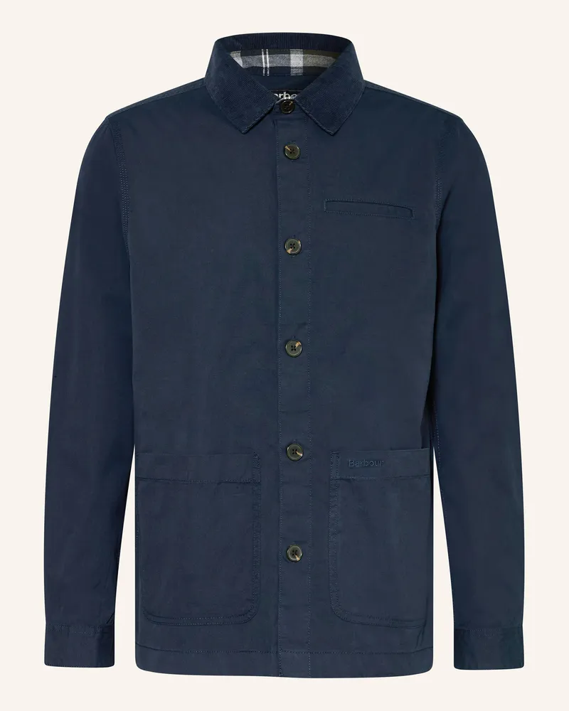 Barbour Overshirt Cole blau Dunkelblau