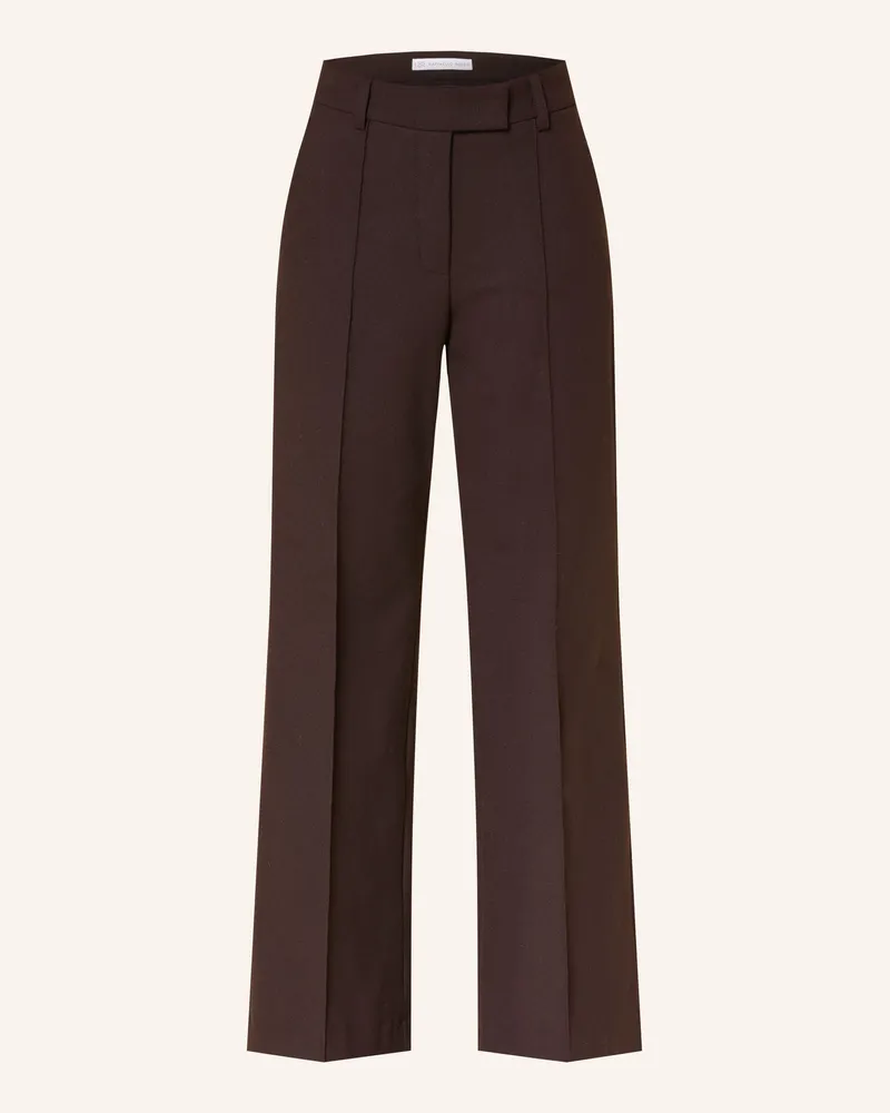 RAFFAELLO ROSSI  Marlenehose Yvi Aus Flanell braun Dunkelbraun