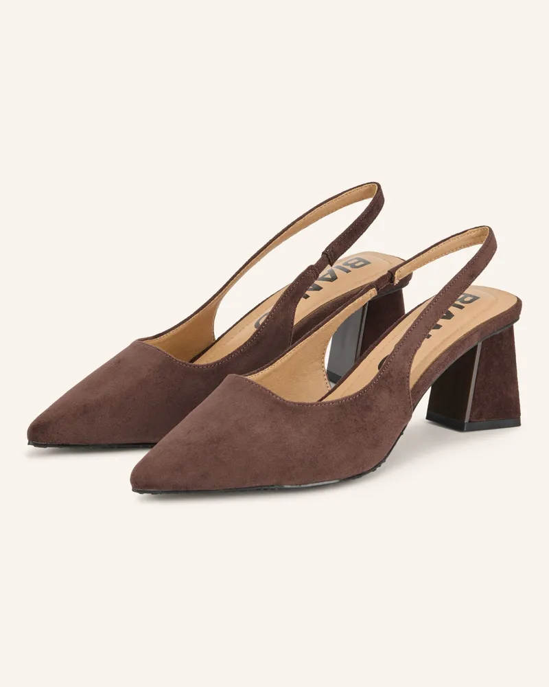 BIANCO. Slingpumps braun Dunkelbraun