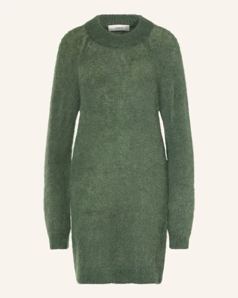 ba&sh Strickkleid Funk Mit Mohair gruen Dunkelgrün