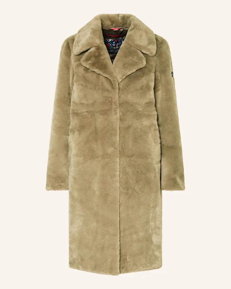 Frieda & Freddies Kunstfell-Mantel Moonriver gruen Beige
