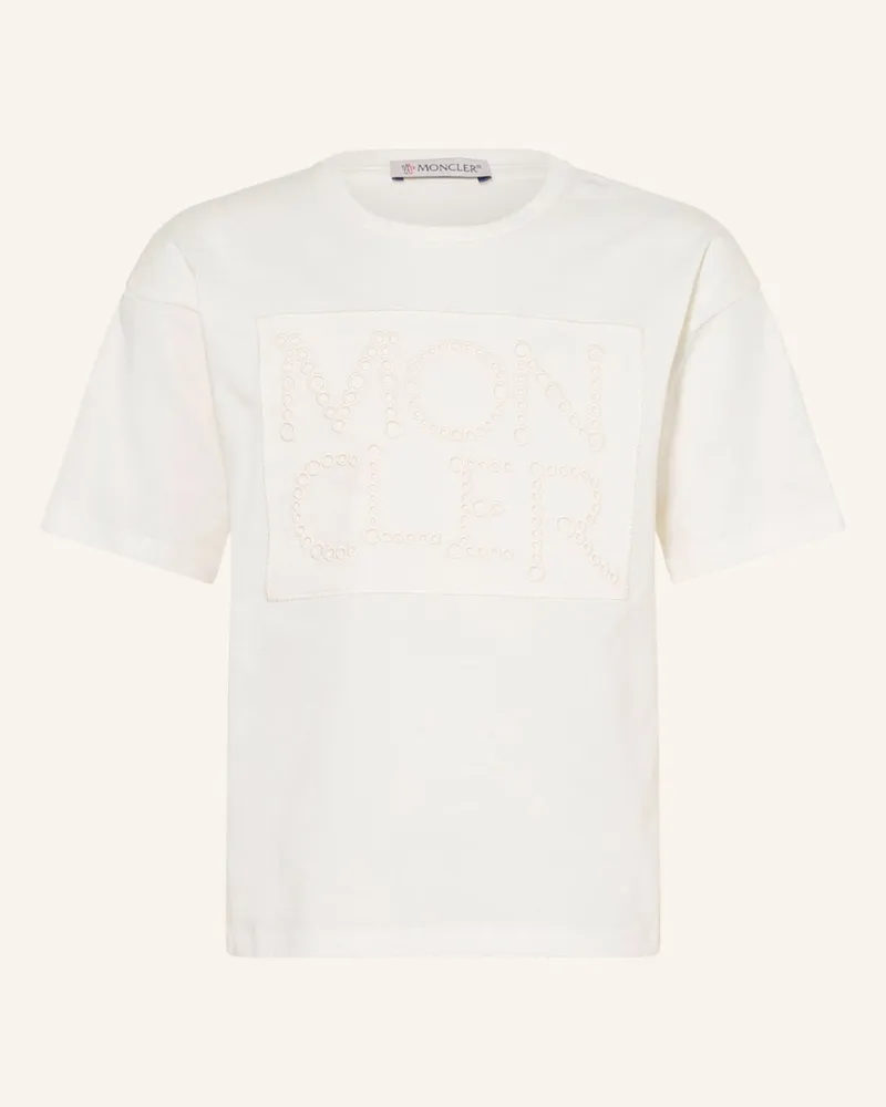 Moncler T-Shirt weiss Ecru