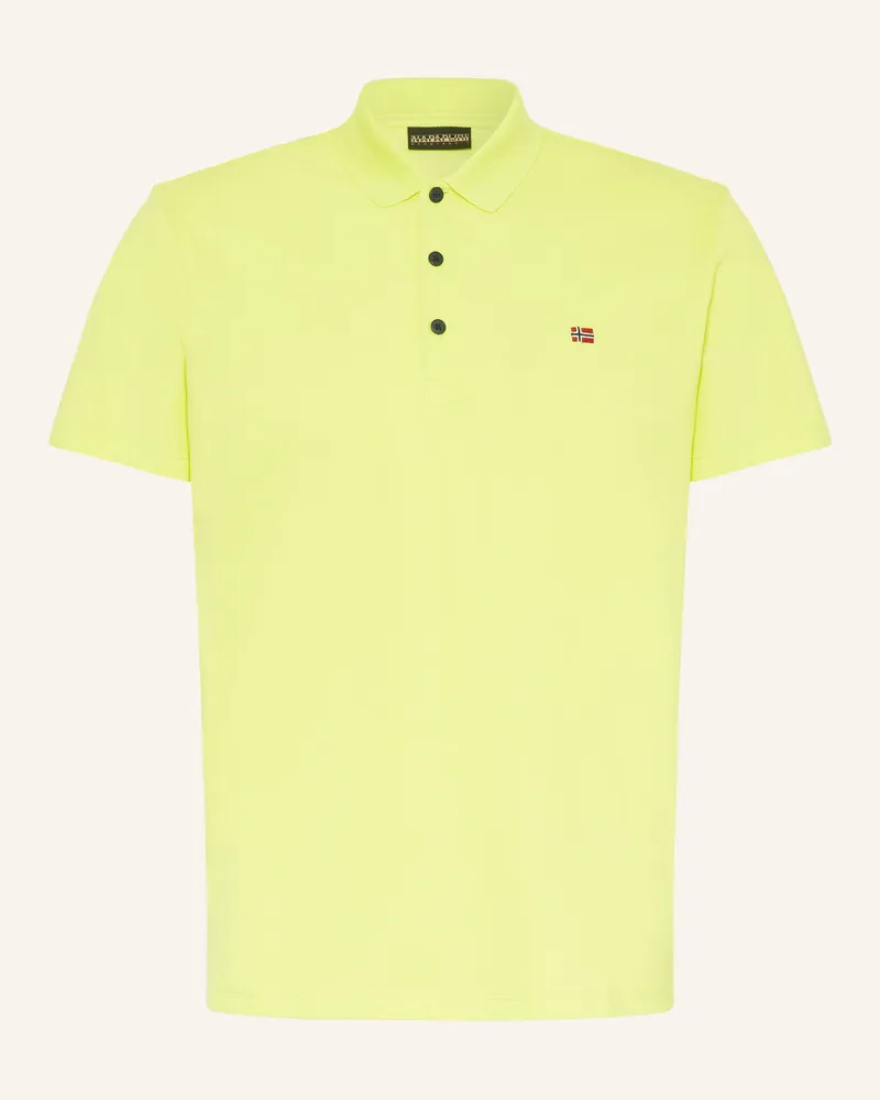 Napapijri Piqué-Poloshirt Ealis gelb Neongelb