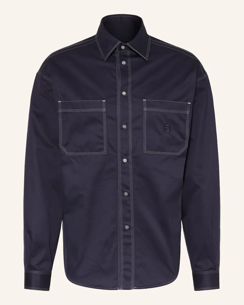 Fendi Hemd Comfort Fit blau Dunkelblau