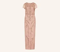 Abendkleid mit Pailletten und Schmuckperlen