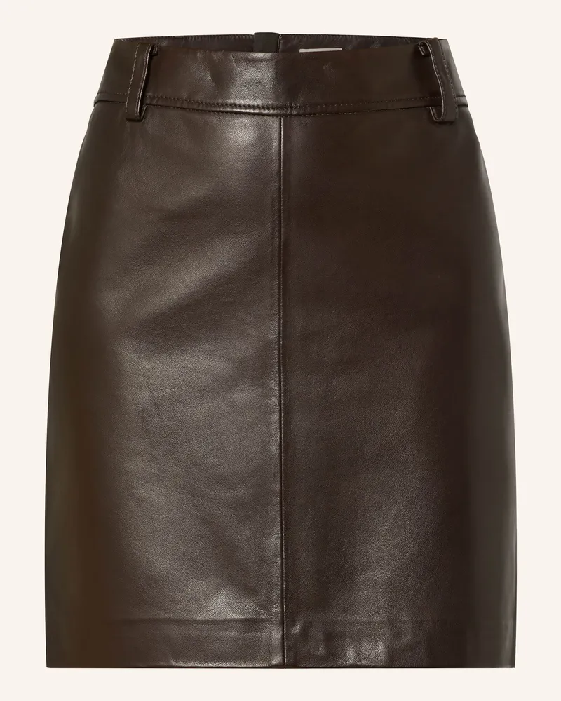 Marc O'Polo Lederrock braun Dunkelbraun