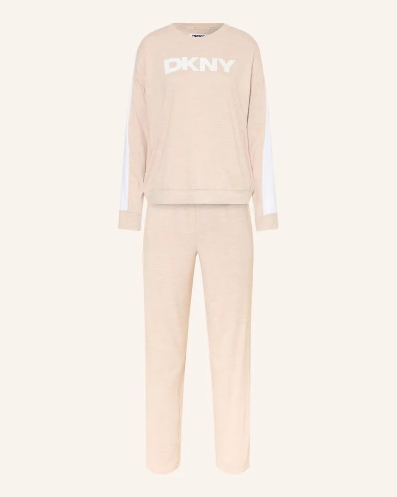 DKNY Schlafanzug SPRING STORIES Beige