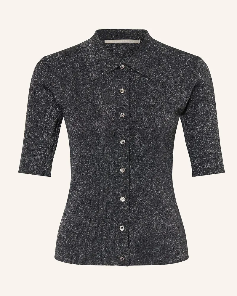 (THE MERCER) N.Y. Strickjacke mit Glitzergarn Schwarz
