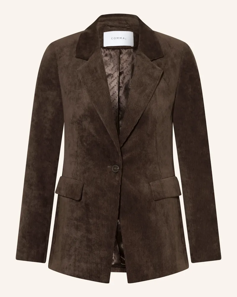 COMMA Cordblazer braun Dunkelbraun
