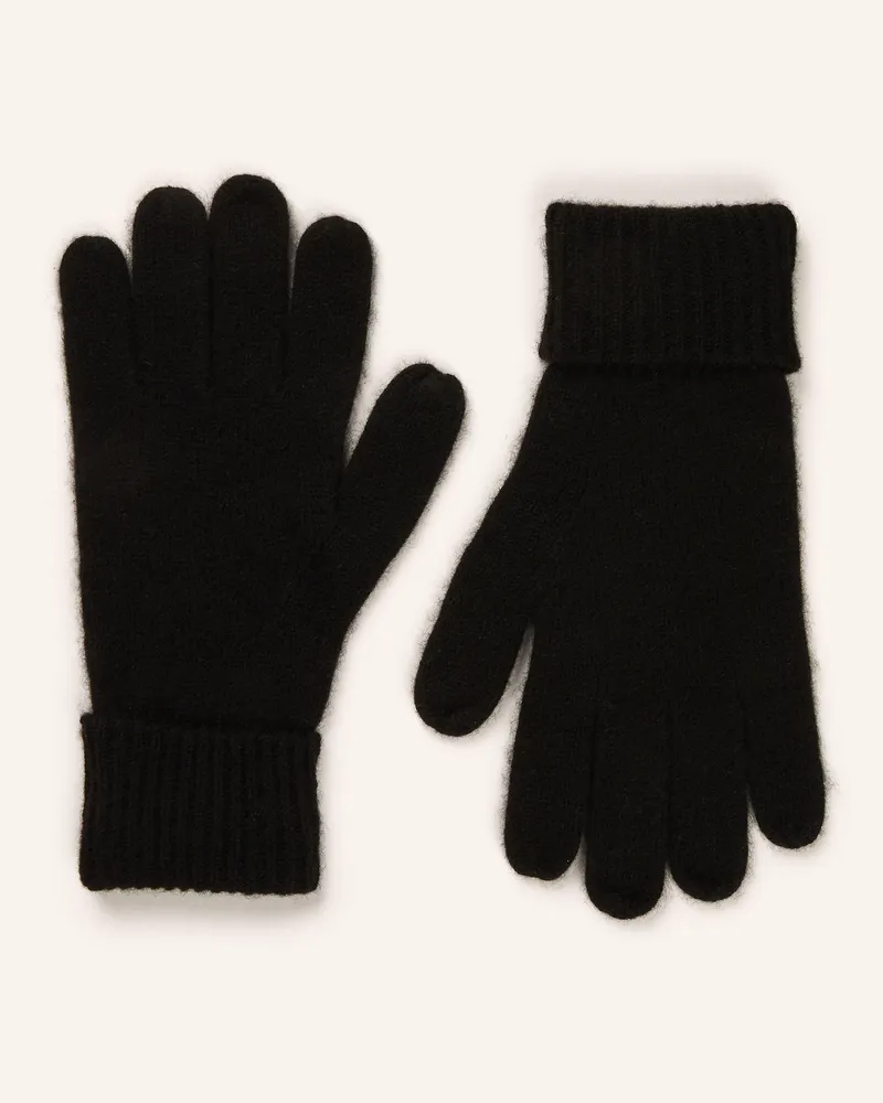 ba&sh Handschuhe CIMON aus Cashmere Schwarz