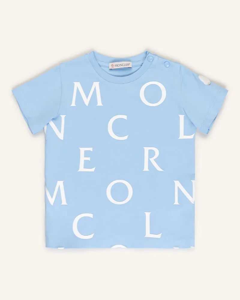 Moncler T-Shirt blau Hellblau