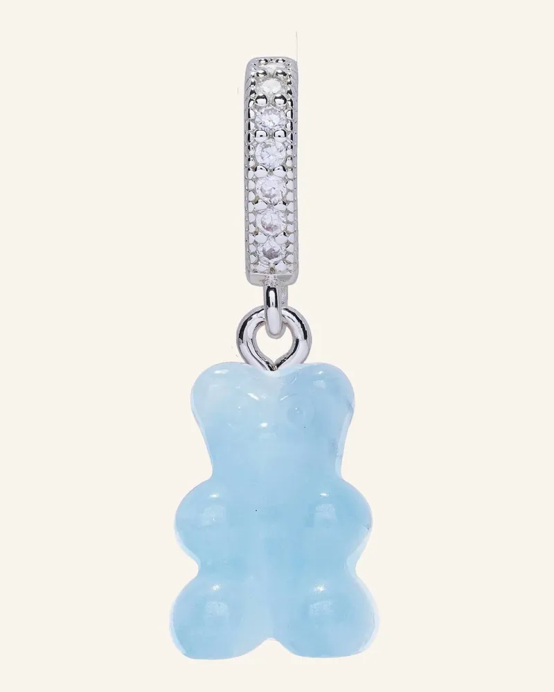 CRYSTAL HAZE Anhänger Crystal Nostalgia Bear Aquamarine By Glambou silber 