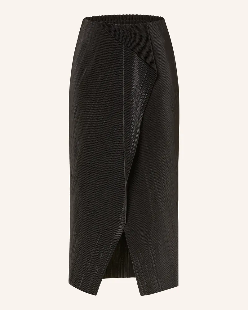 Calvin Klein Plisseerock In Wickeloptik schwarz Schwarz