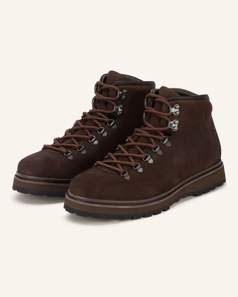 Mono Schnürboots braun Dunkelbraun