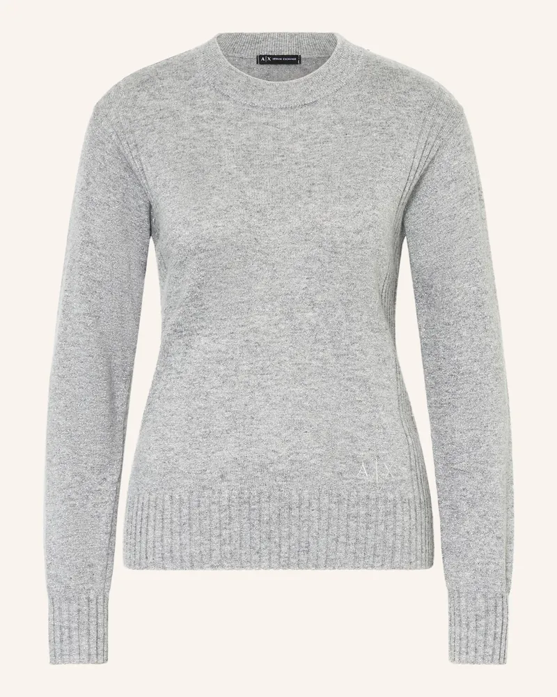 Armani Exchange Pullover mit Glitzergarn Grau
