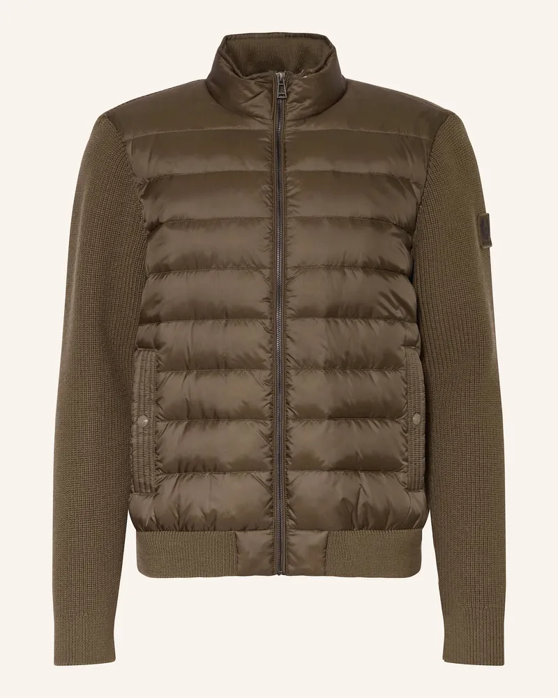 Belstaff Lightweight-Daunenjacke Circuiteer Im Materialmix braun Oliv