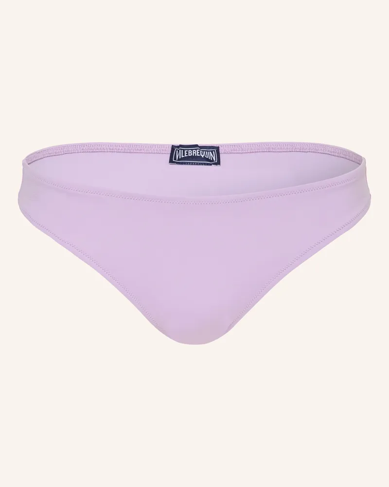 Vilebrequin Basic-Bikini-Hose Solid Frise lila Helllila