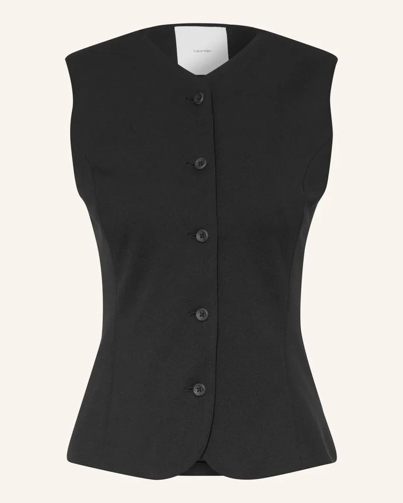 Calvin Klein Blazerweste schwarz Schwarz