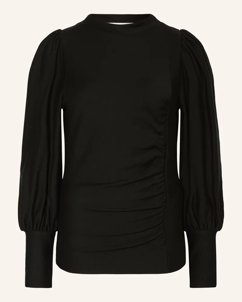 Gestuz Blusenshirt Rifagz Aus Jersey grau Schwarz