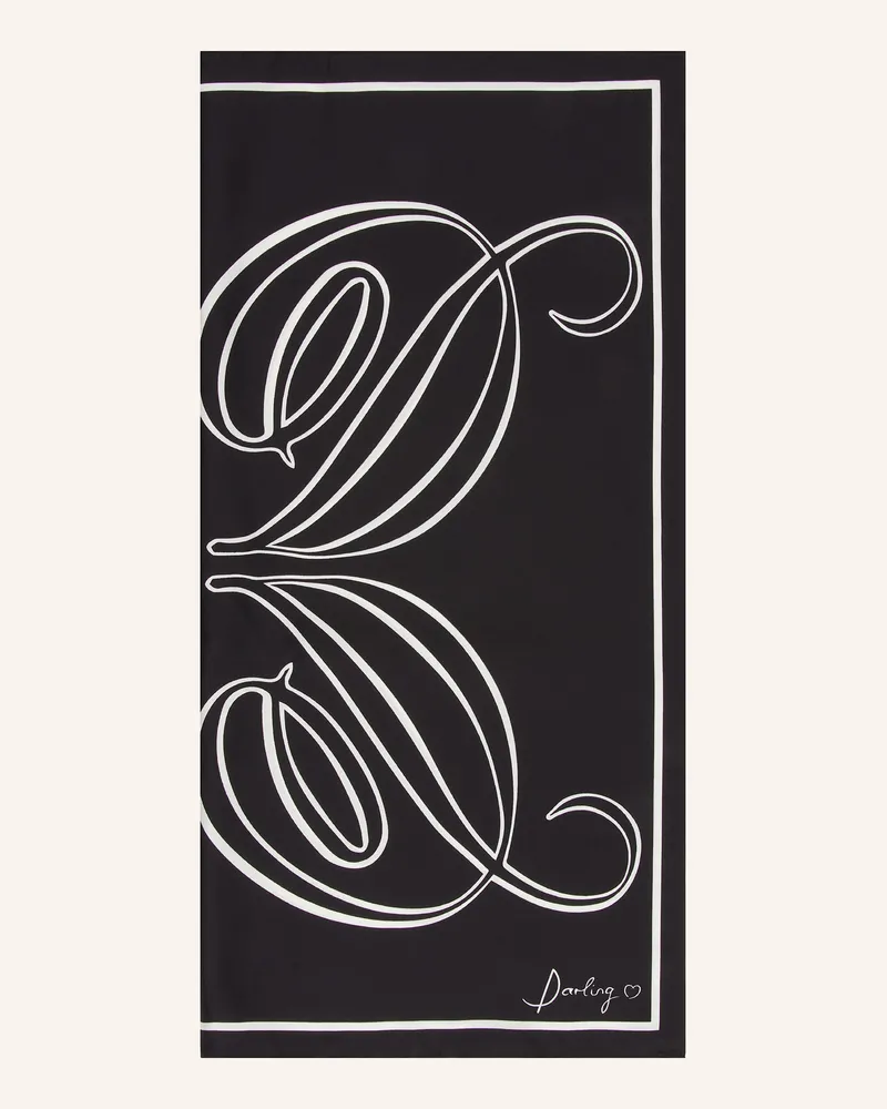 Darling Harbour Seidentuch Schwarz