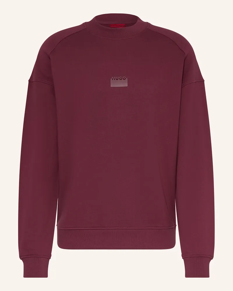 HUGO BOSS Sweatshirt DELASTCREW Dunkelrot