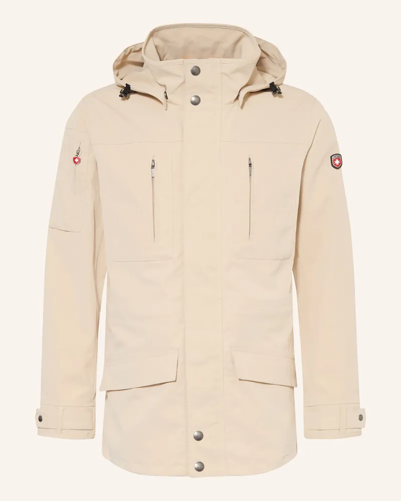Wellensteyn Funktionsjacke Mit Abnehmbarer Kapuze beige Creme