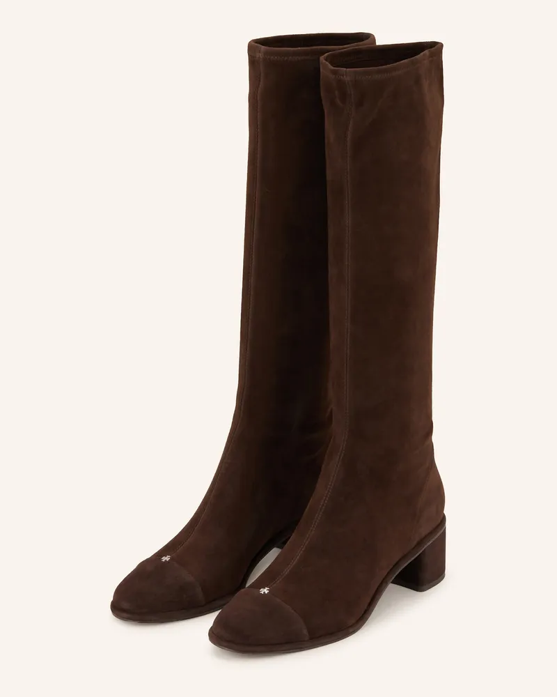 Tory Burch Stiefel Dunkelbraun