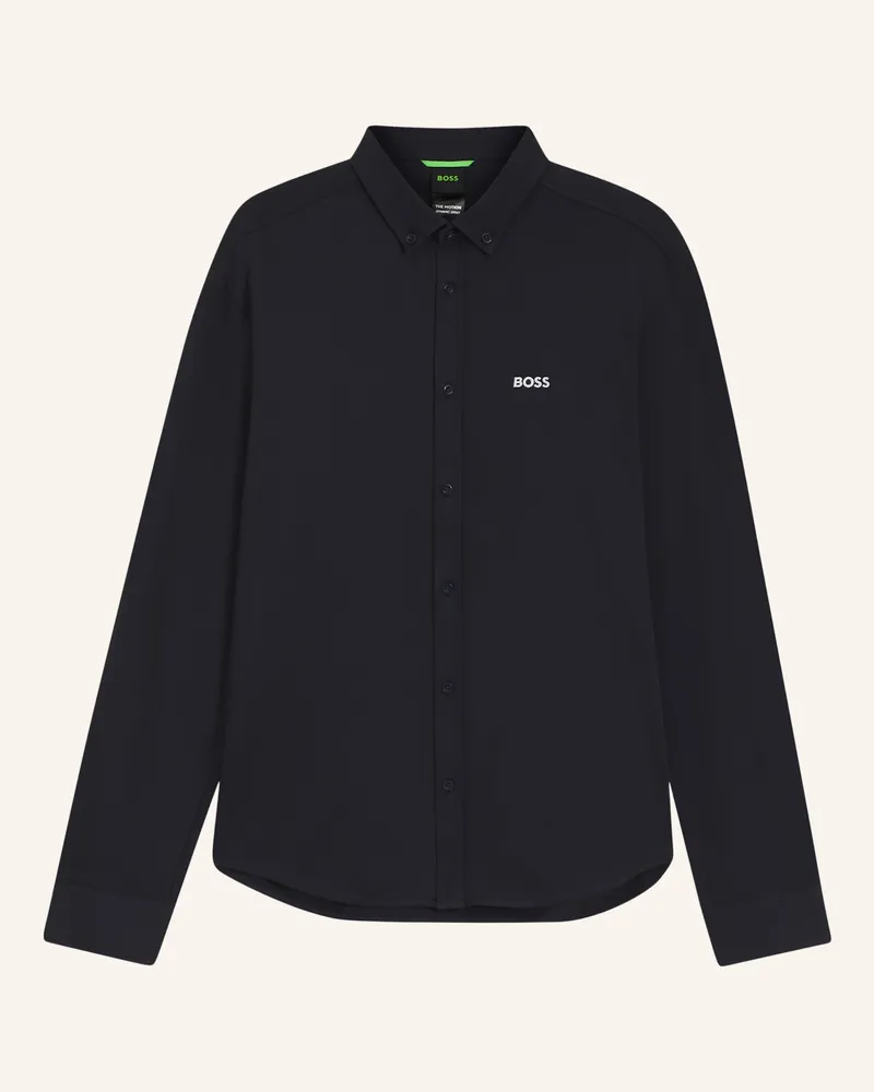 HUGO BOSS Casual Hemd ST_MOTION L Regular Fit Dunkelblau