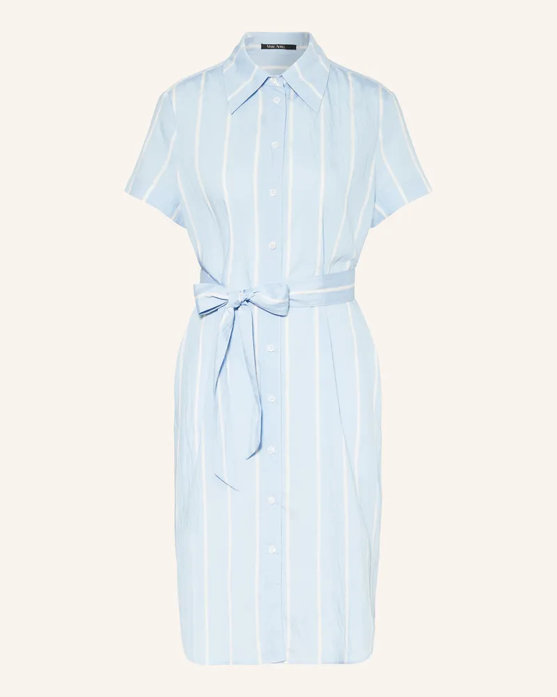 MARC AUREL Hemdblusenkleid Hellblau