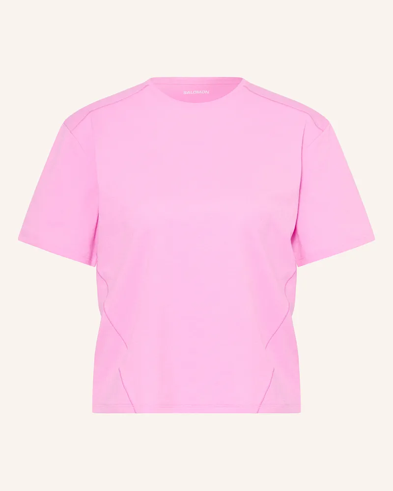 Salomon T-Shirt TRACKLINE Rosa