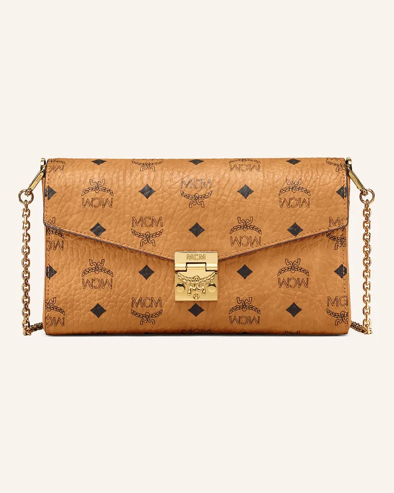 MCM Umhängetasche Tracy Medium braun Cognac