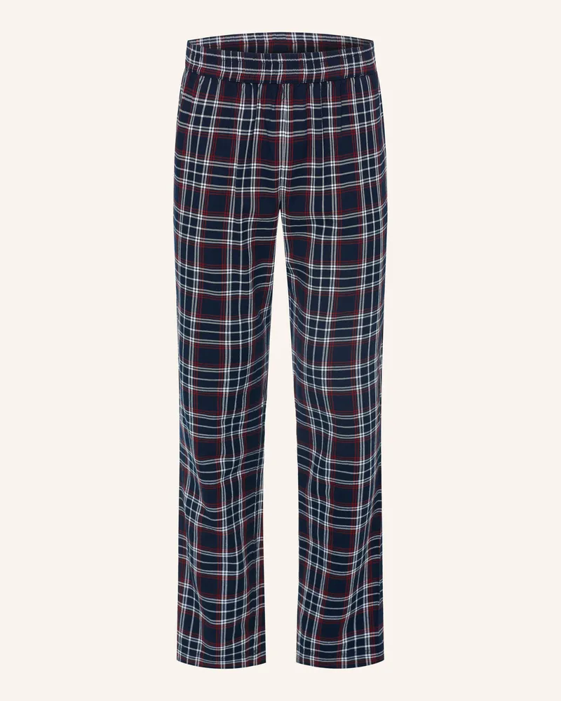 Mey Schlafhose Serie Flanadian blau Dunkelblau