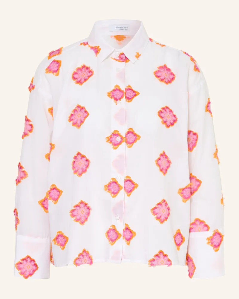 Rossana Diva Hemdbluse pink Weiss
