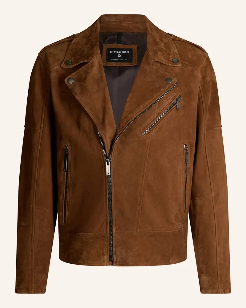 Strellson Lederjacke PARKSON Braun