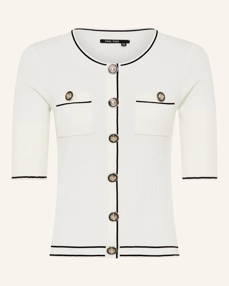 MARC AUREL Pullover weiss Weiss