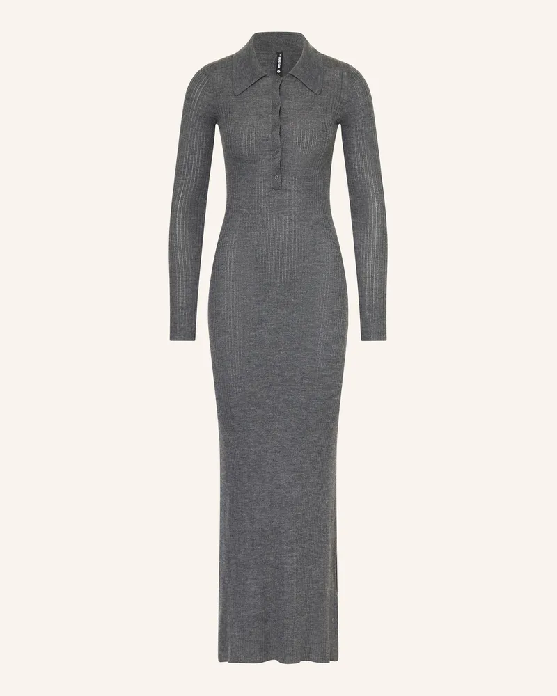 WRSTBHVR Strickkleid ROMI Dunkelgrau