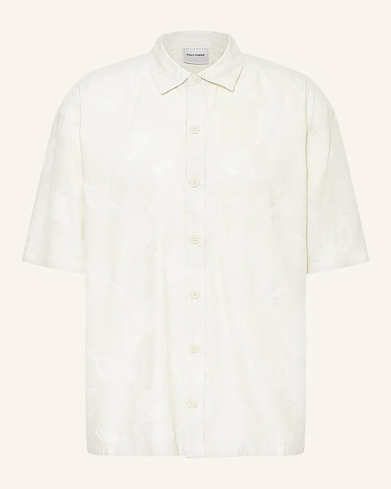 Daily Paper Kurzarm-Hemd SALIM Relaxed Fit Weiss