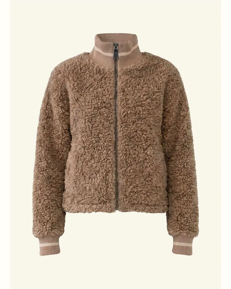 No. 1 Como Jacke Teddyfell-Jacke Poppi beige Beige